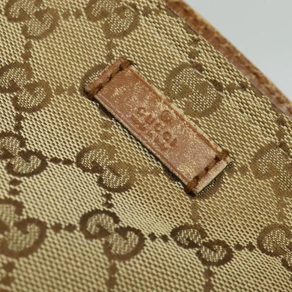 GUCCI GG Canvas Web Sherry Line Shoulder Bag Beige Red Green - Picture 14 of 16